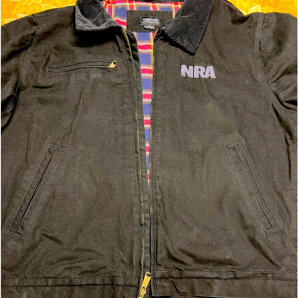 Men’s XL Burk’s Bay Canvas NRA construction jacket